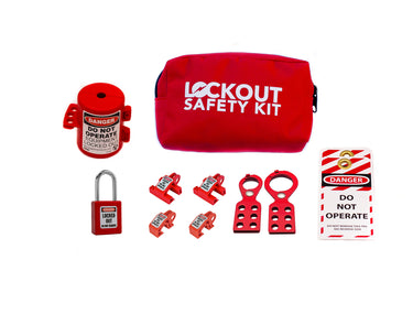 7158-USA Lockout Tagout Pouch Kit, 12 Components